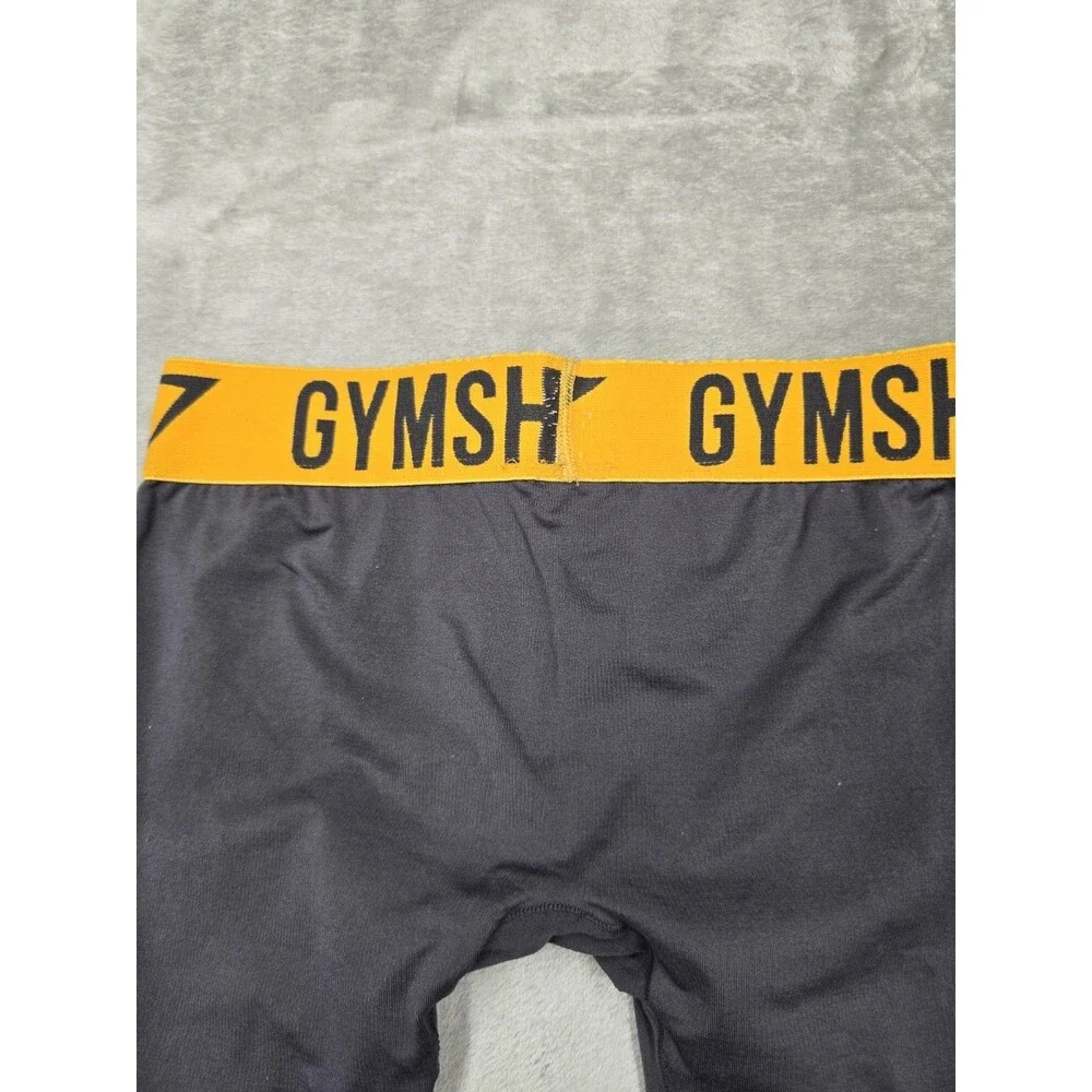 Gymshark Fit Small Womens Gray Seamless Leggings Tight Activewear Yoga Gym Sport